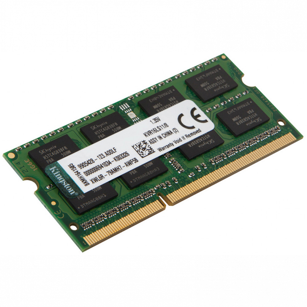 ОЗУ Kingston 8 ГБ KVR16LS11/8WP SO-DIMM, DDR3, 8 Гб, 1600 МГц — фото товара