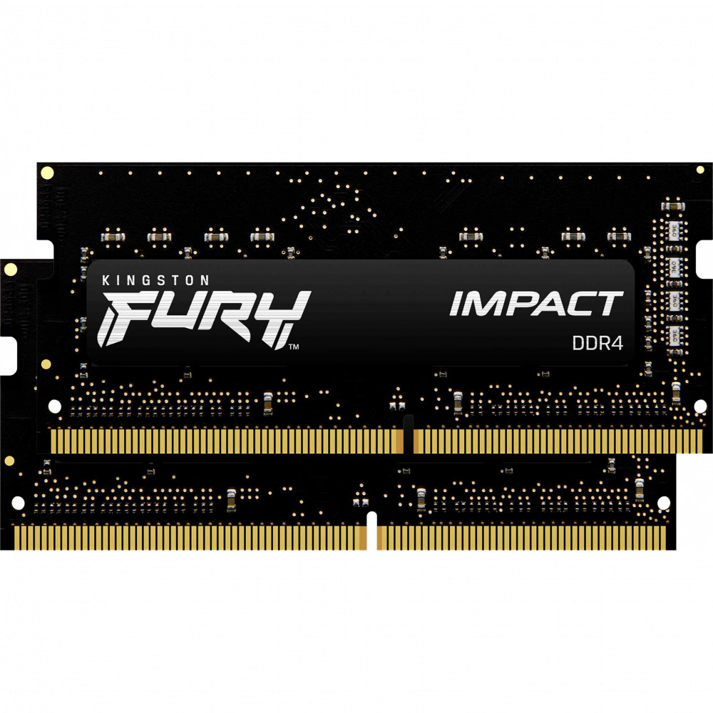 ОЗУ Kingston Fury Impact KF556S40IBK2-64 SO-DIMM, DDR5, 64 Гб (2 х 32 Гб), 5600 МГц — фото товара