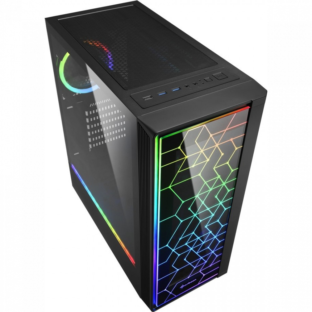 Корпус Sharkoon LIT 100 RGB Mid-Tower - миниатюра 3