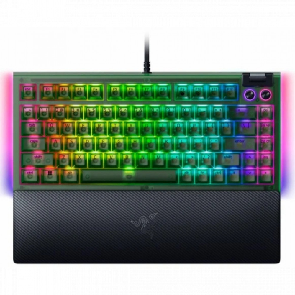 Клавиатура Razer BlackWidow V4 75% (Orange Switch) Phantom Green Edition RZ03-05003300-R3M1 Проводная, USB — фото товара