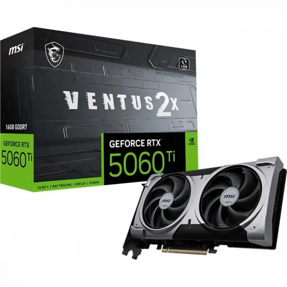 Видеокарта MSI GeForce RTX 5060TI RTX 5060 Ti 16G VENTUS 2X PLUS RTX 5060 TI 16G VENTUS 2X PLUS 16 ГБ - миниатюра 5