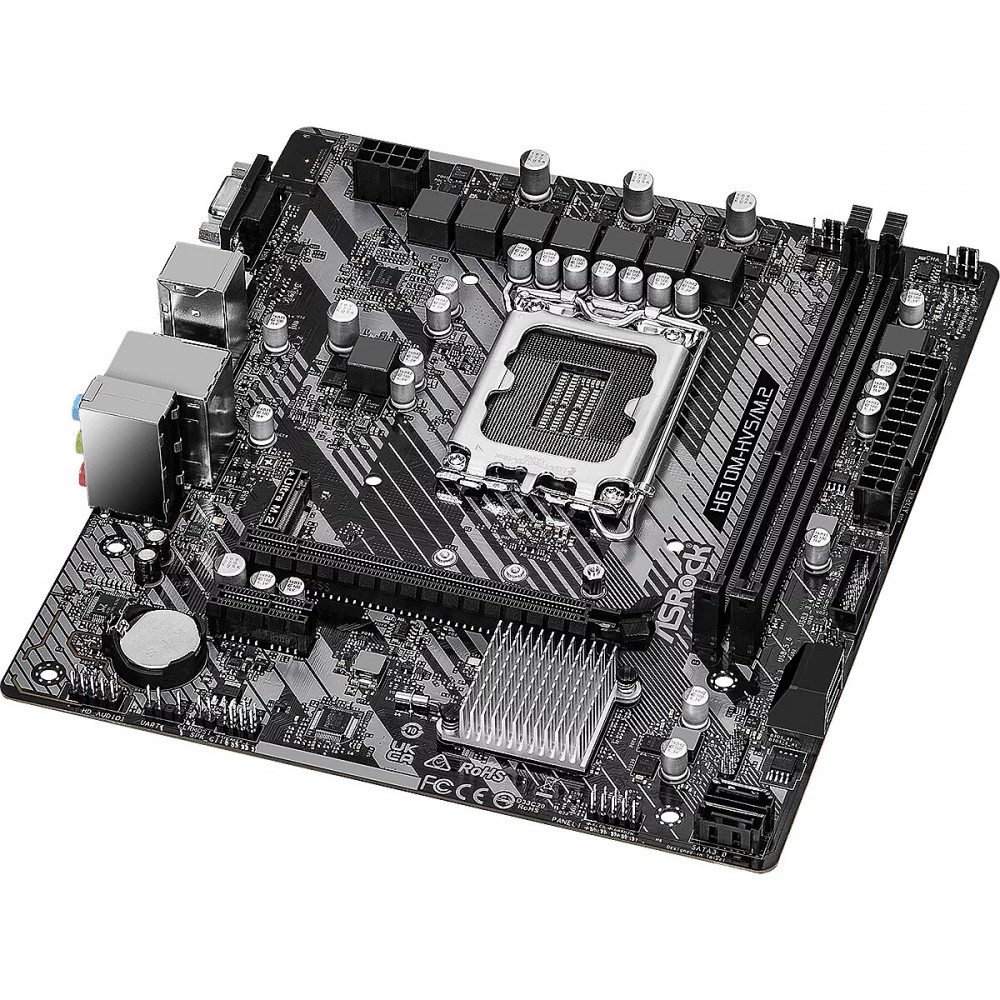 Материнская плата ASRock H610M-HVS/M.2 R2.0 Micro-ATX, LGA 1700 - миниатюра 3