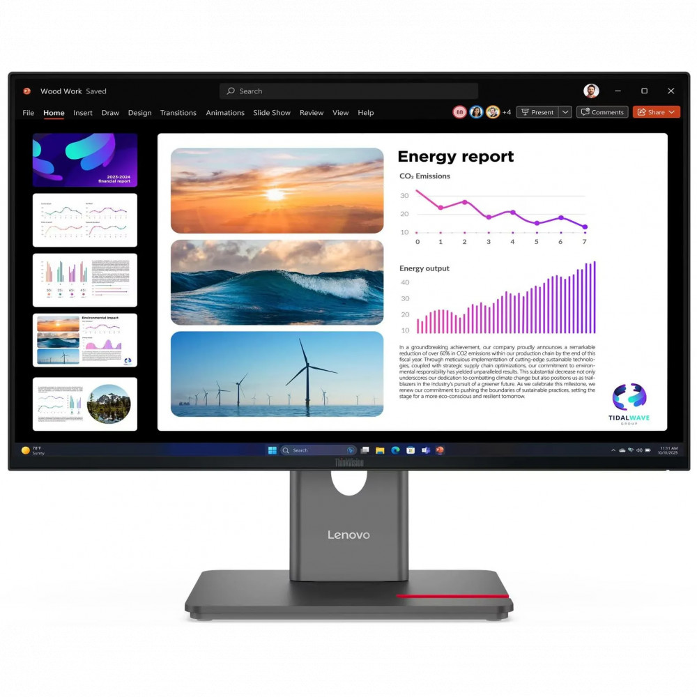 Монитор Lenovo 64B2GAR1EU 23.8 ", IPS, Quad HD 2560x1440 (16:9), 120 Гц — фото товара