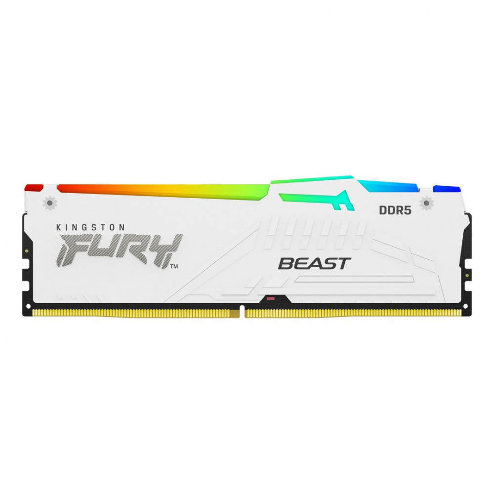 ОЗУ Kingston FURY Beast White RGB XMP KF552C40BWA-16 DIMM, DDR5, 16 Гб, 5200 МГц — фото товара