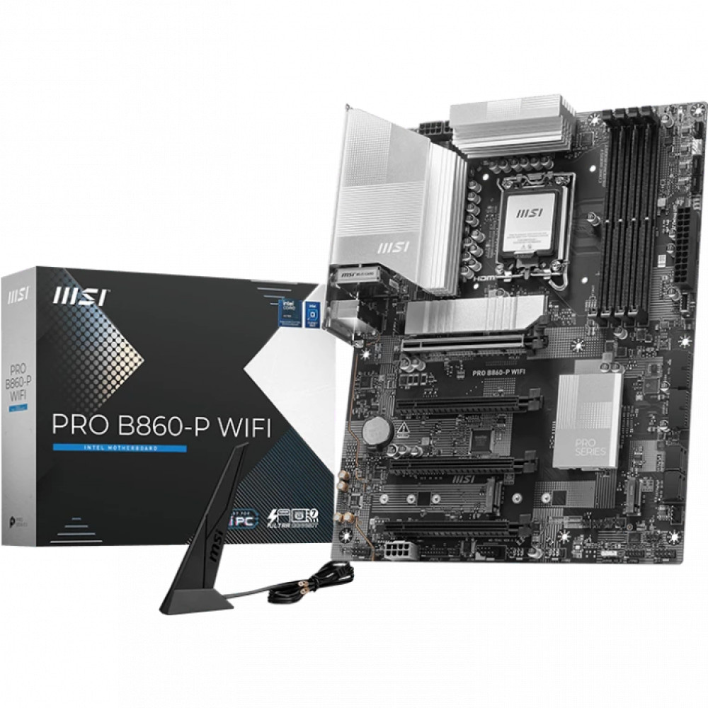 Материнская плата MSI PRO B860-P WIFI ATX, LGA 1851 — фото товара