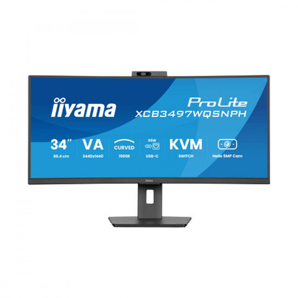Монитор IIYAMA ProLite PL3497WQP XCB3497WQSNP-B1 34 ", VA, Ultra-Wide QHD 3440x1440 (21:9), 120 Гц — фото товара