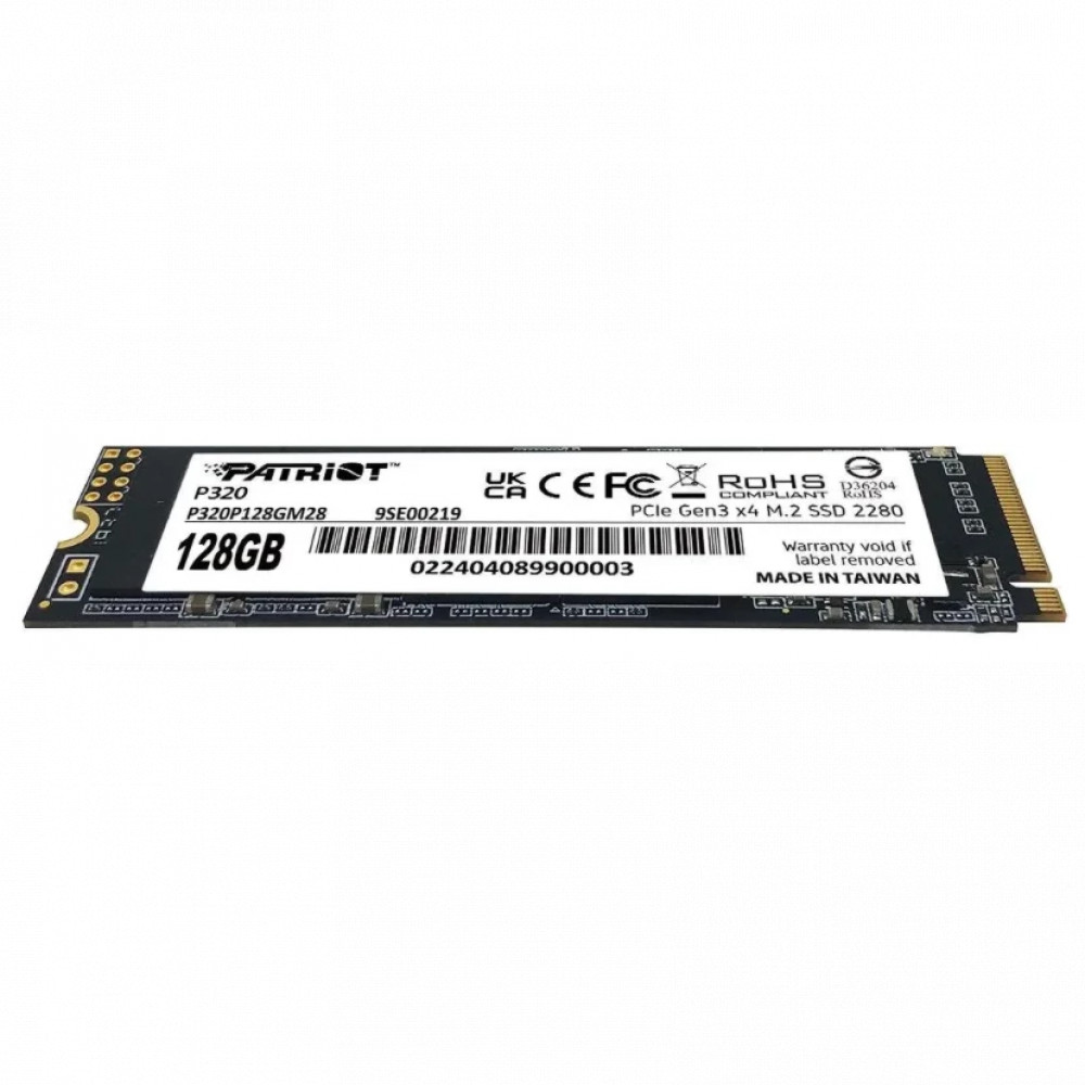 Жесткий диск Patriot 128GB P320 P320P128GM28 SSD (твердотельные), 120 ГБ, M.2, PCIe - миниатюра 3
