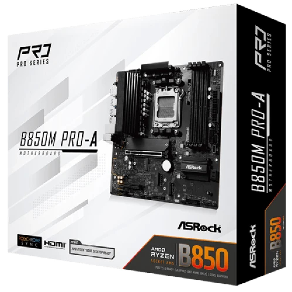 Материнская плата ASRock B850M PRO-A Micro-ATX, AMD AM5 - миниатюра 4