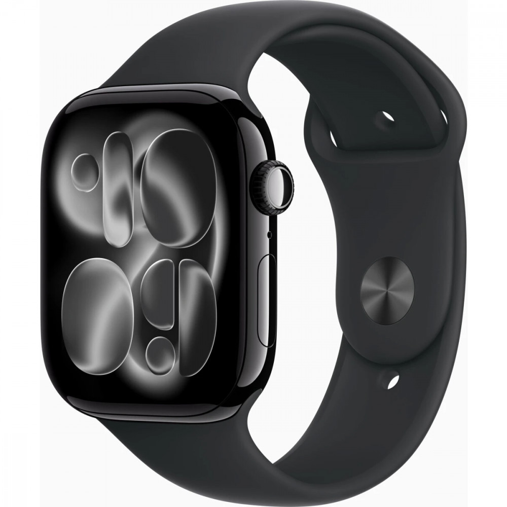 Apple Watch Series 11 46mm Jet Black Aluminium Case With Black Sport Band S/M MEUW4X/A Смарт-часы — фото товара