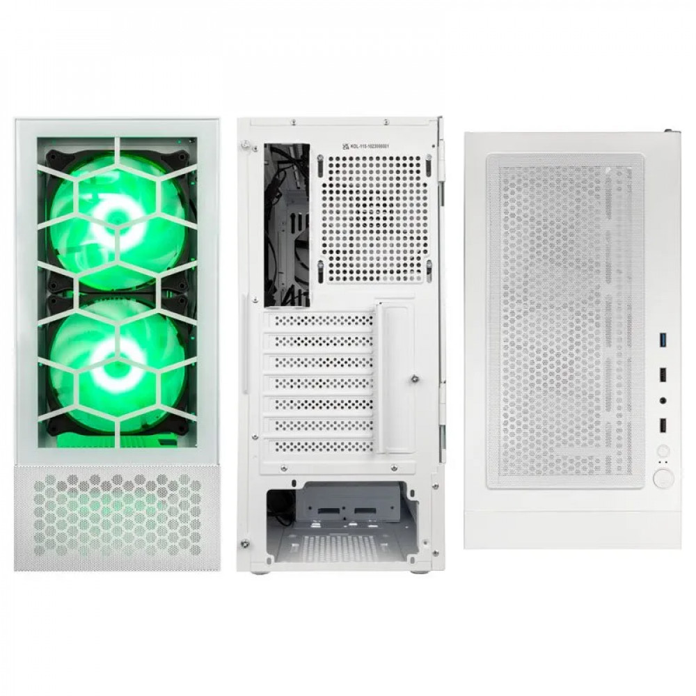 Корпус Kolink Observatory MX Glass ARGB White PGW-CH-KOL-115 Mid-Tower - миниатюра 2