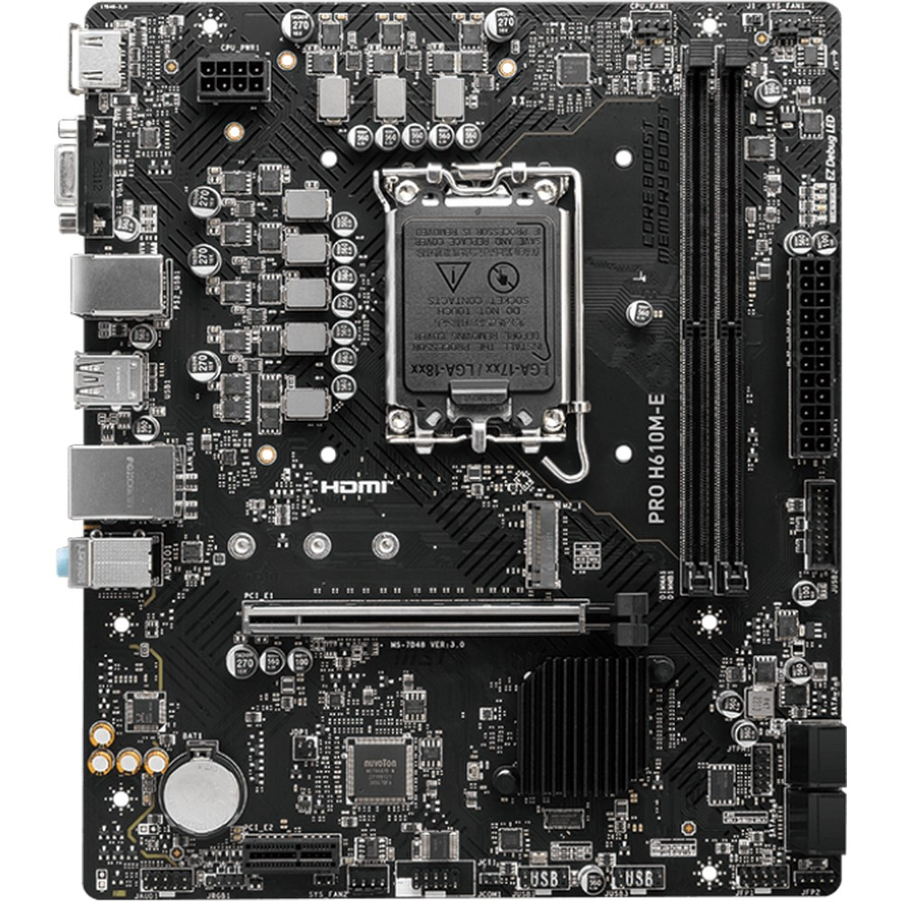 Материнская плата MSI PRO H610M-E Micro-ATX, LGA 1700 - миниатюра 2
