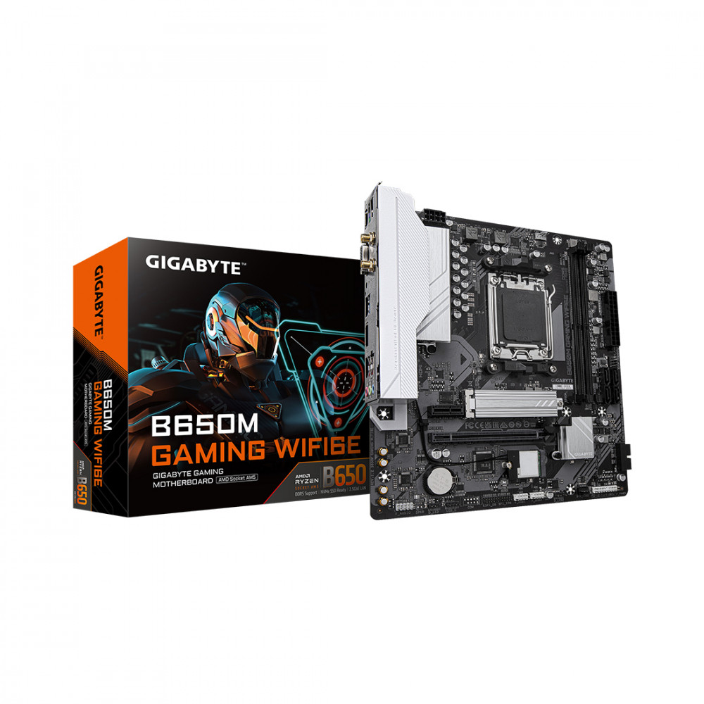 Материнская плата Gigabyte B650M GAMING PLUS WIFI B650M GAMING PLUS WF Micro-ATX, AMD AM5 — фото товара