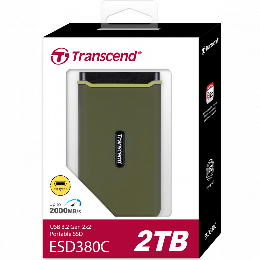 Внешние накопители Transcend Portable SSD ESD380C 2000GB TS2TESD380C 2 ТБ - миниатюра 6