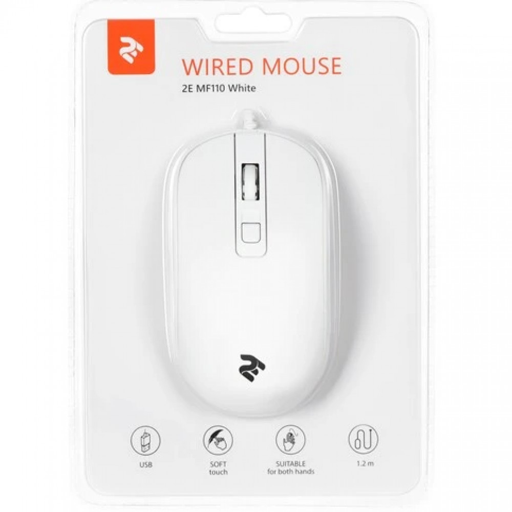 Мышь 2E MF110 USB 2E-MF110UW Бюджетные, Проводная - миниатюра 4