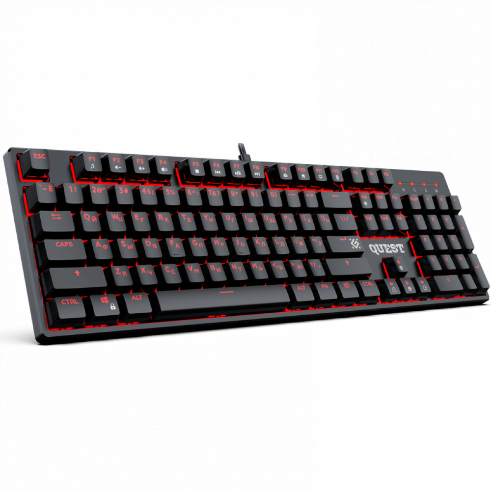 Клавиатура Defender Quest GK-596 Black 45596 Проводная, USB - миниатюра 3