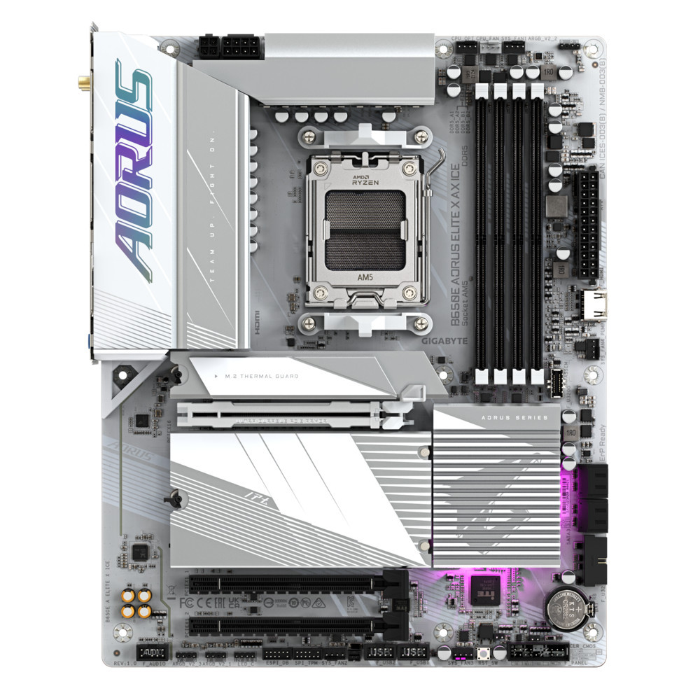 Материнская плата Gigabyte B650E AORUS ELITE X AX ICE ATX, AMD AM5 - миниатюра 2