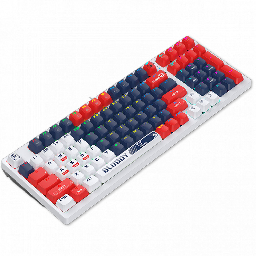 Клавиатура A4Tech S98-Navy Проводная, USB - миниатюра 4