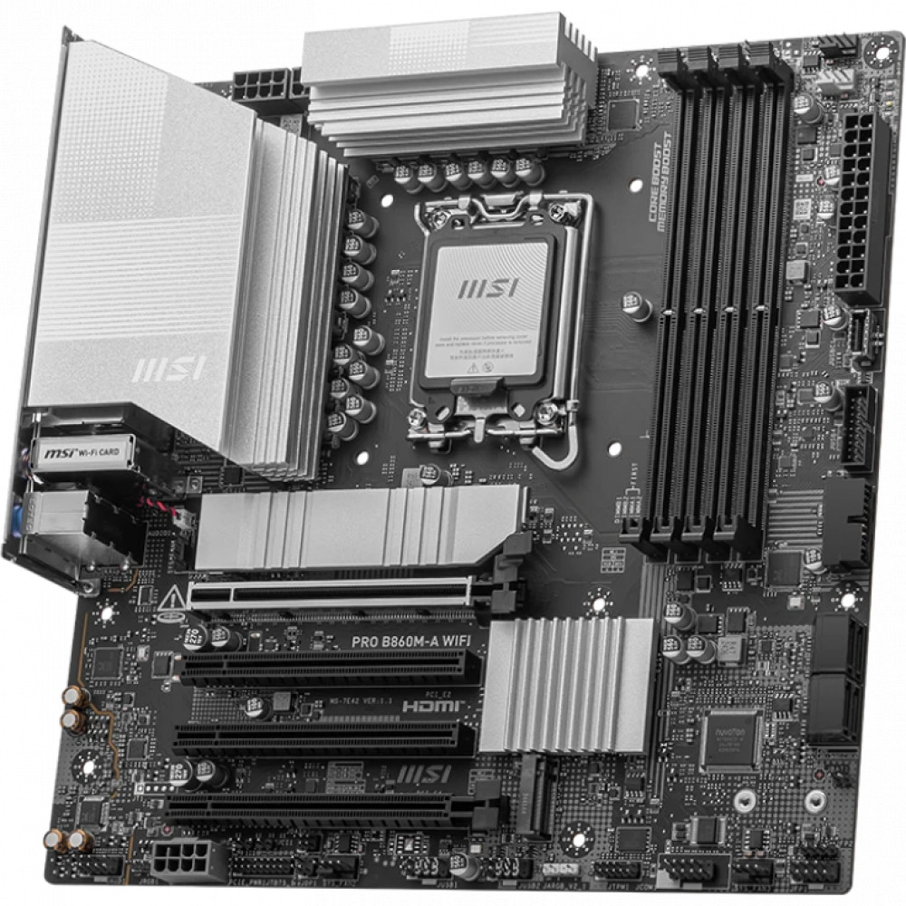 Материнская плата MSI PRO B860M-A WIFI Micro-ATX, LGA 1851 - миниатюра 3