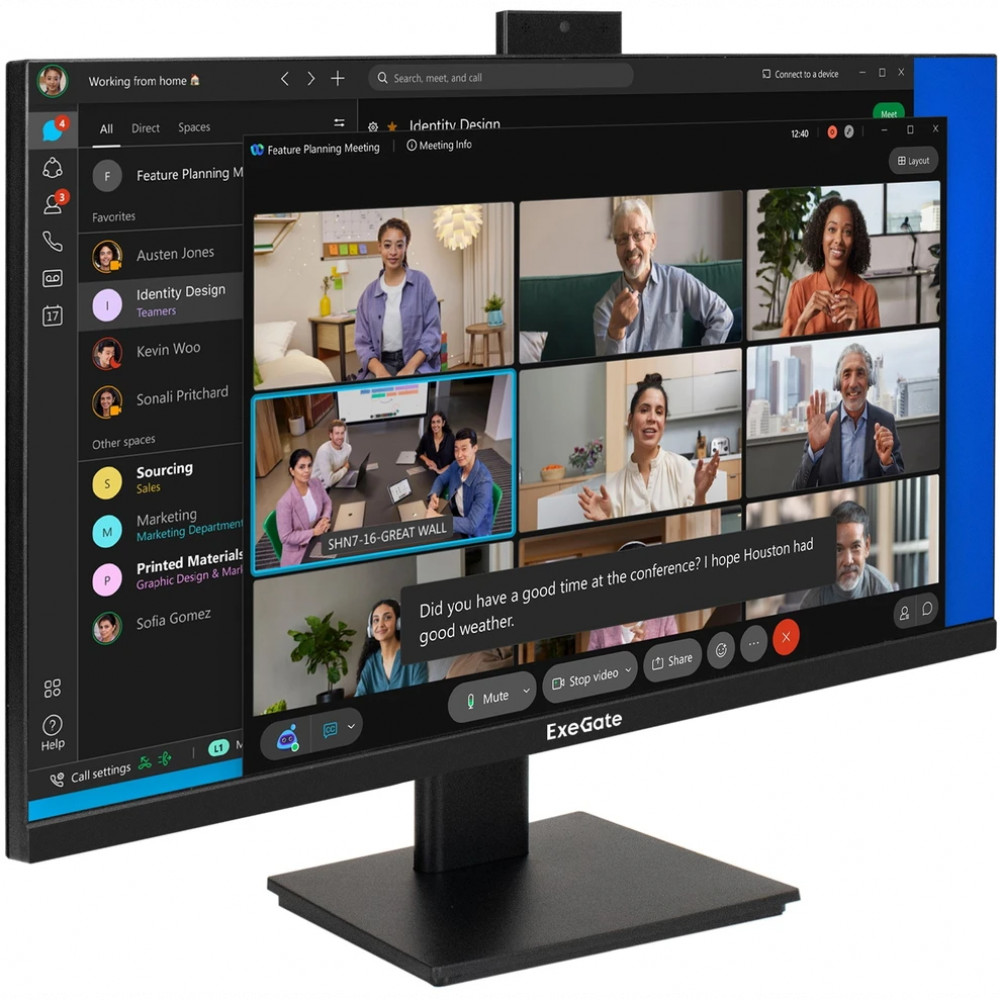 Монитор ExeGate SuperView EA2700C EX298882RUS 27 ", IPS, Quad HD 2560x1440 (16:9), 75 Гц - миниатюра 2