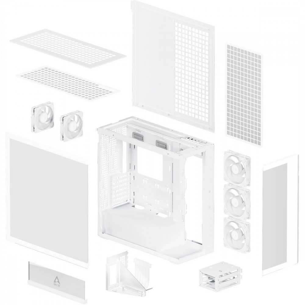Корпус ARCTIC Xtender VG White ACPCC00017A Mid-Tower - миниатюра 5