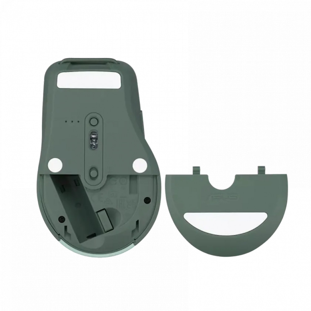 Мышь Asus SmartO Mouse MD200 Silent Plus Green 90XB0790-BMU030 Бюджетные, Беспроводная - миниатюра 4