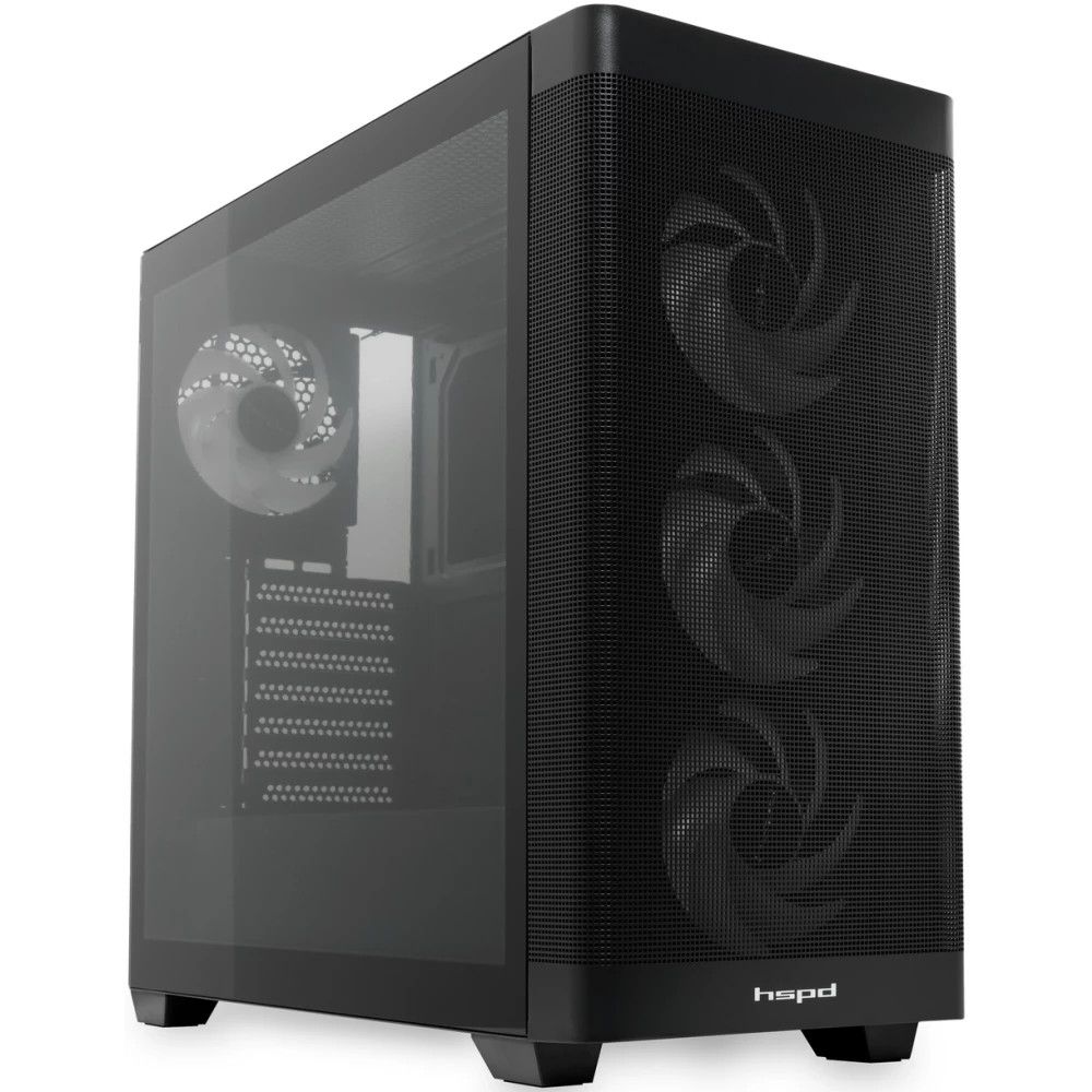 Корпус HSPD M740-TGBK-ARGB Mid-Tower - миниатюра 3