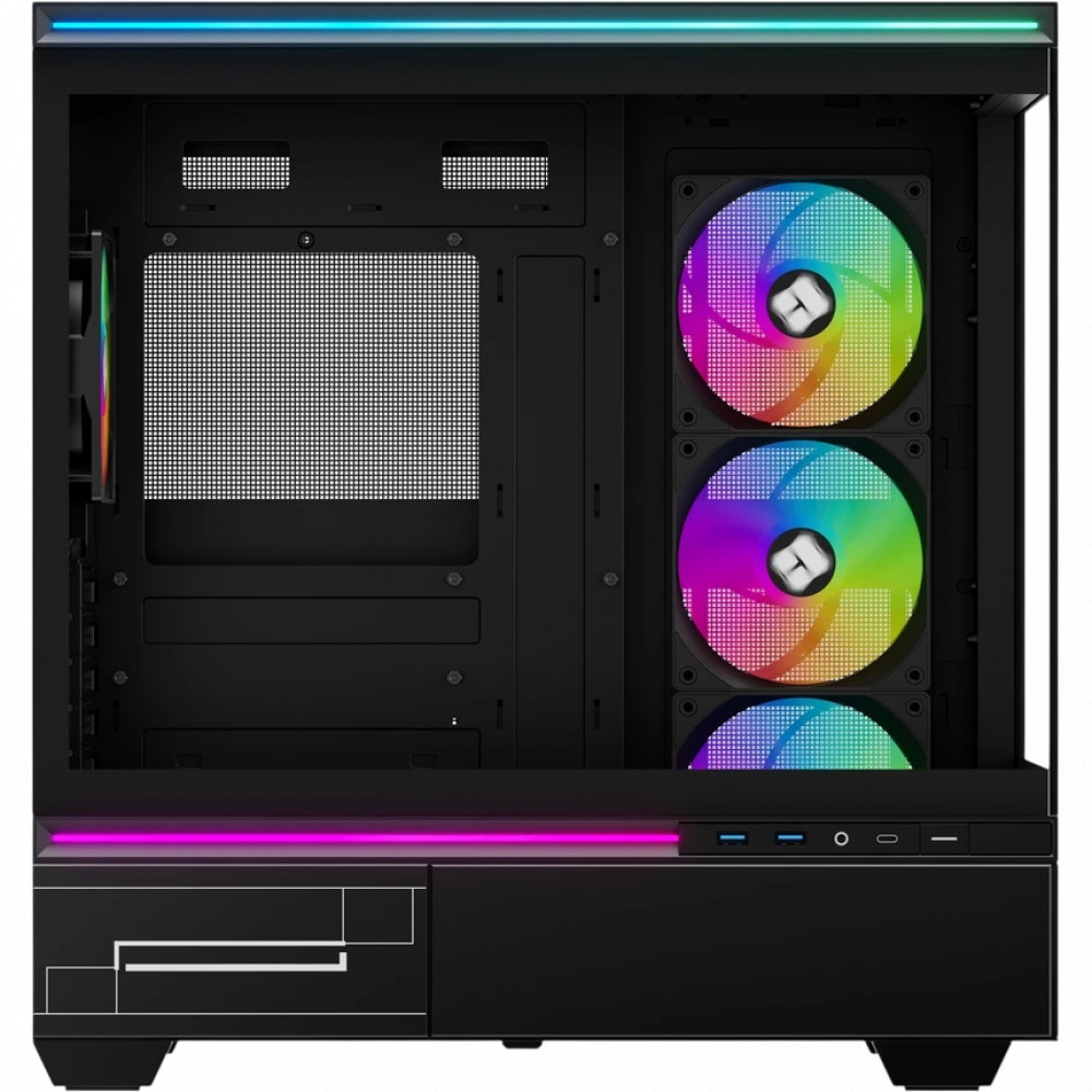 Корпус Thermalright M10 FAN4-C TL-M10 Black FAN4-C Mini-Tower - миниатюра 2