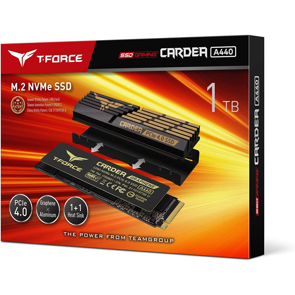 Жесткий диск Team Group CARDEA A440 TM8FPZ001T0C327 SSD (твердотельные), 1 ТБ, M.2, PCIe - миниатюра 3
