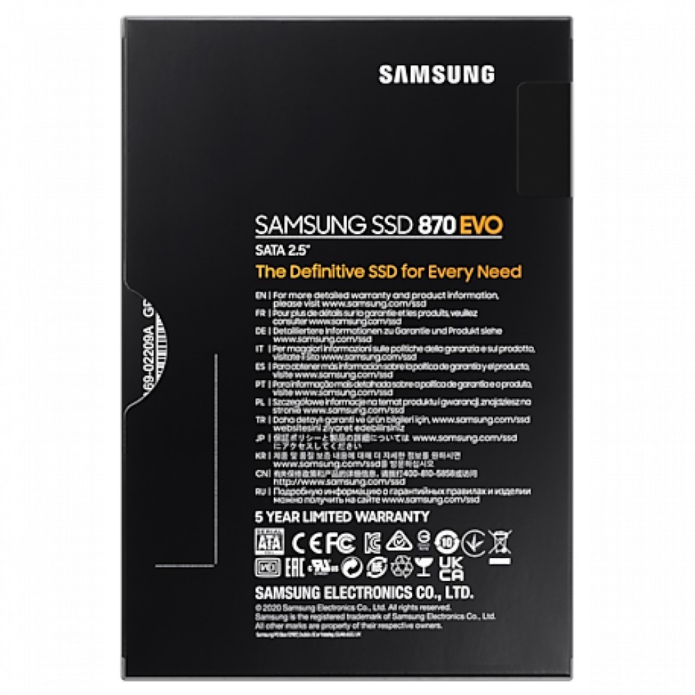 Жесткий диск Samsung 870 EVO Client SSD 250 ГБ MZ-77E250BW SSD (твердотельные), 250 ГБ, 2.5 дюйма, SATA - миниатюра 7