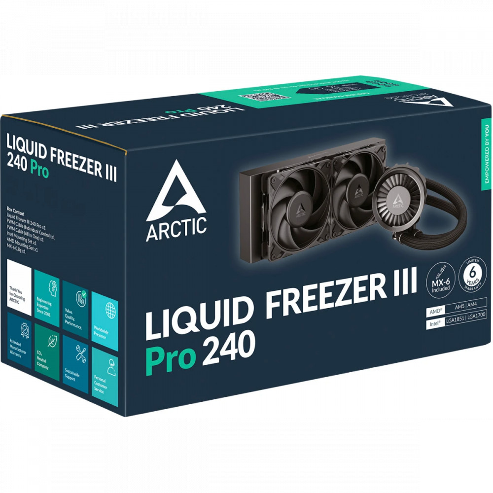 Система охлаждения ARCTIC Cooling Liquid Freezer III Pro 240 Black ACFRE00178A Для процессора - миниатюра 5