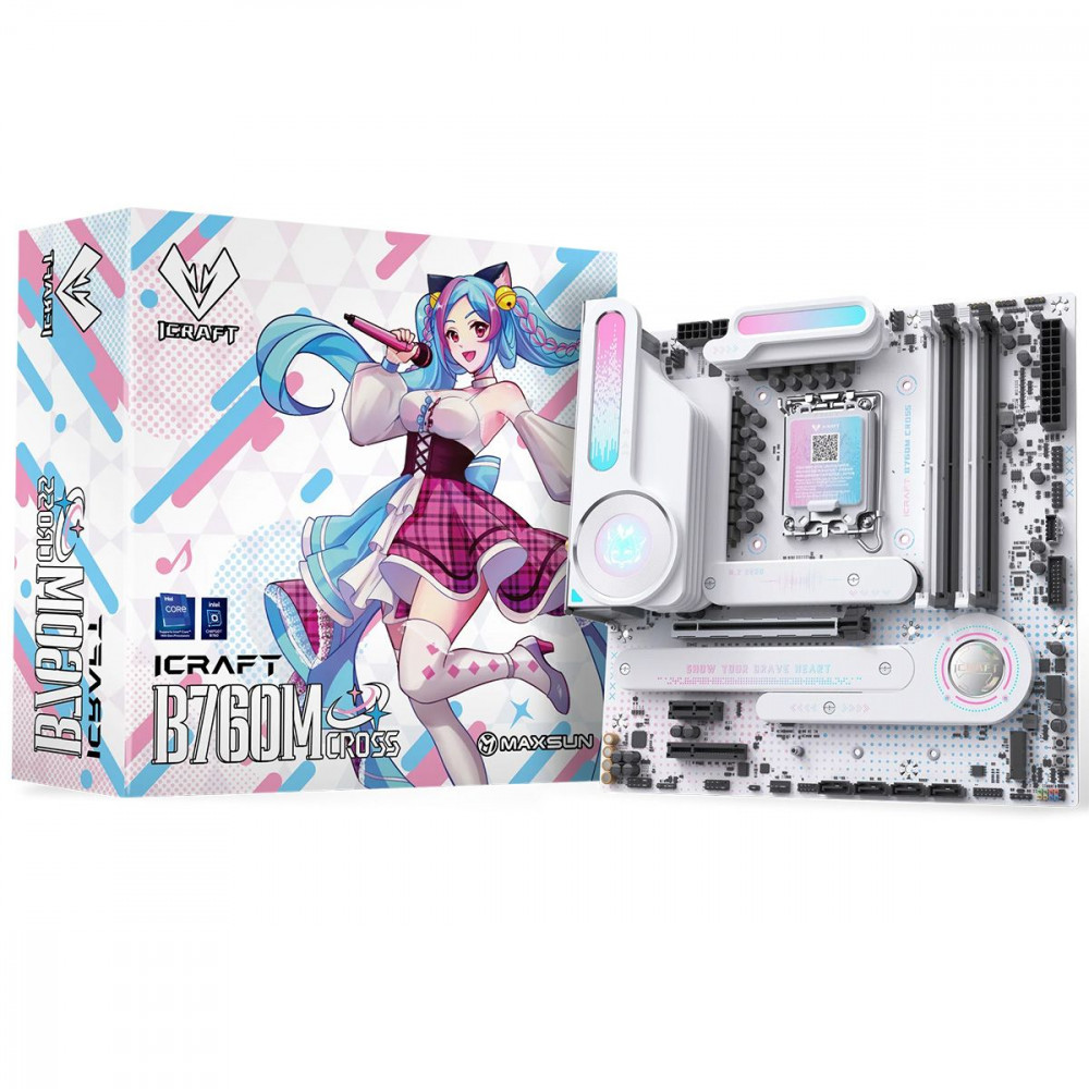 Материнская плата Maxsun MS-iCraft B760M CROSS 6940709660416 Micro-ATX, LGA 1700 - миниатюра 3