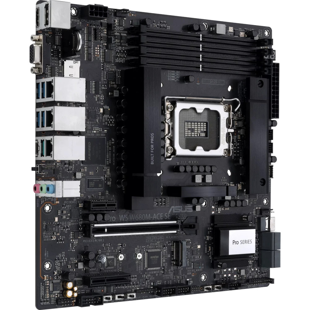 Материнская плата Asus PRO WS W680M-ACE SE 90MB1FA0-M0EAY0 Mini-ATX, LGA 1700 - миниатюра 2
