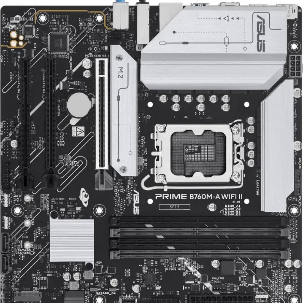 Материнская плата Asus Prime B760M-A Wifi II PRIME B760M-A WIFI II Micro-ATX, LGA 1700 — фото товара
