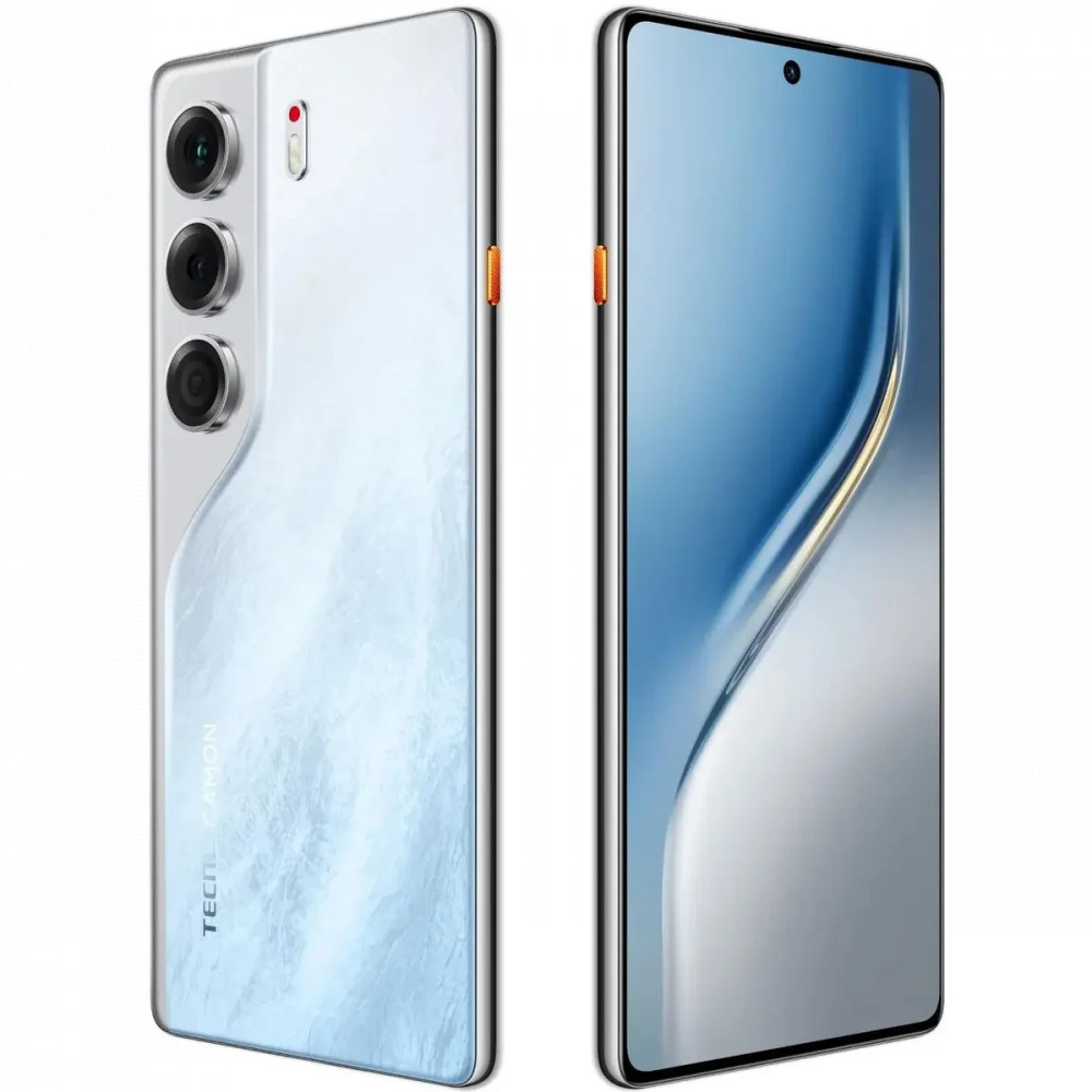 Смартфон TECNO Camon 40 12/256Gb Glacier White CM5 256+12 GLACIER WHITE 256 Гб, 12 Гб - миниатюра 2