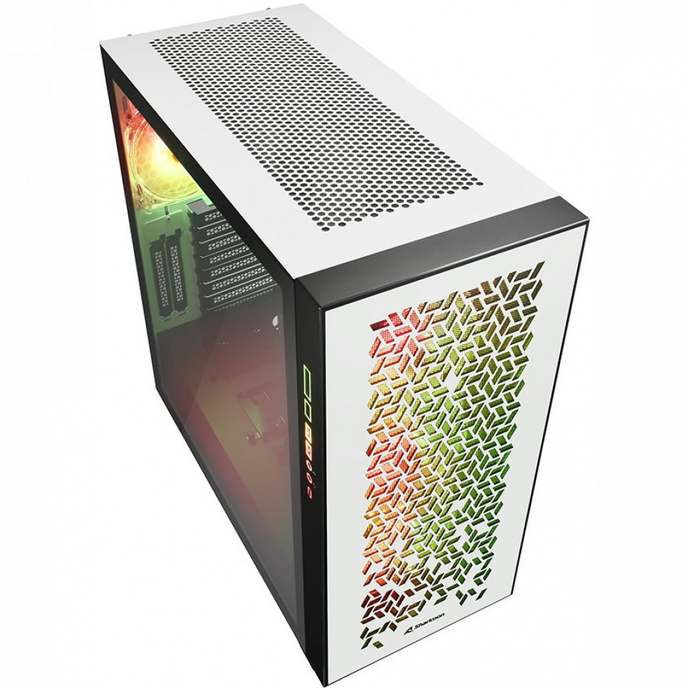 Корпус Sharkoon ELITE SHARK CA300H WHITE ELITE SHARK CA300H Wh Mid-Tower - миниатюра 3