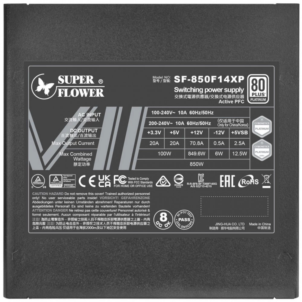 Блок питания Super Flower Leadex VII Platinum PRO 850W ATX 3.1 Black SF-850F14XP Black 850 Вт - миниатюра 4