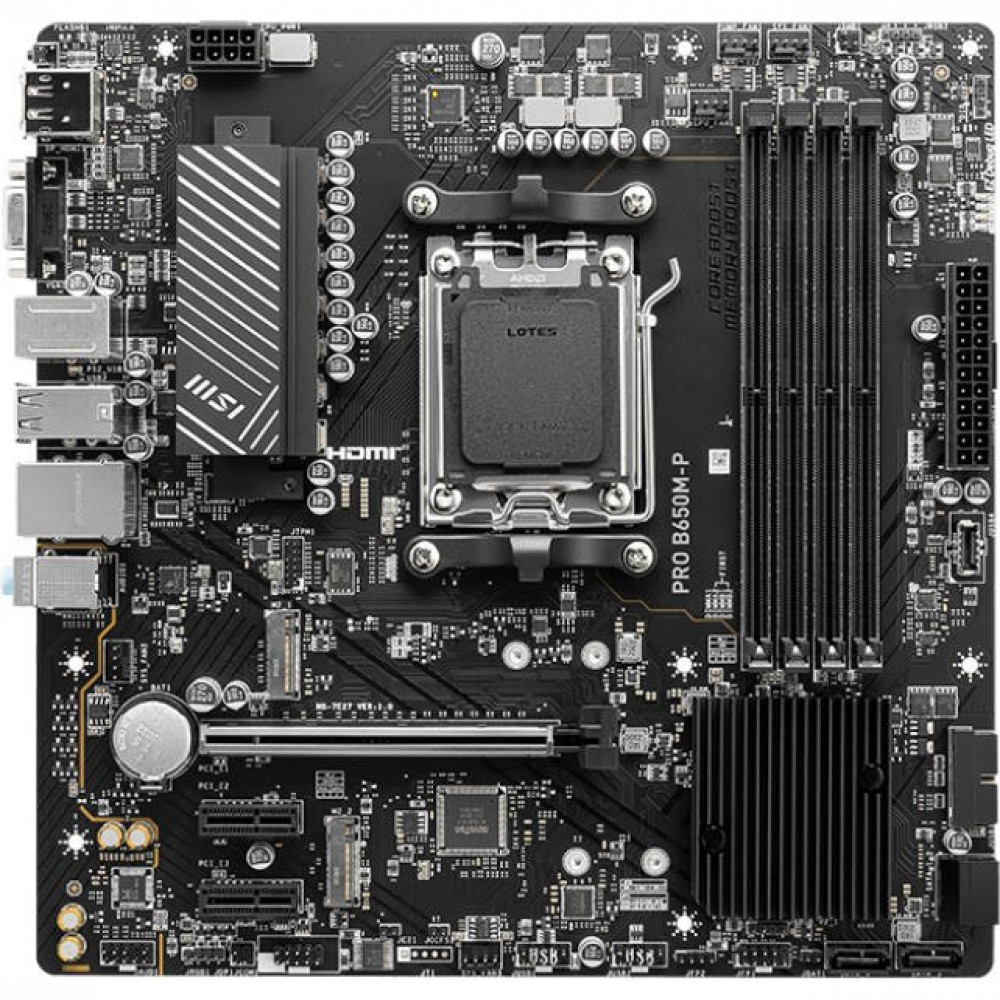 Материнская плата MSI PRO B650M-P Micro-ATX, AMD AM5 - миниатюра 2