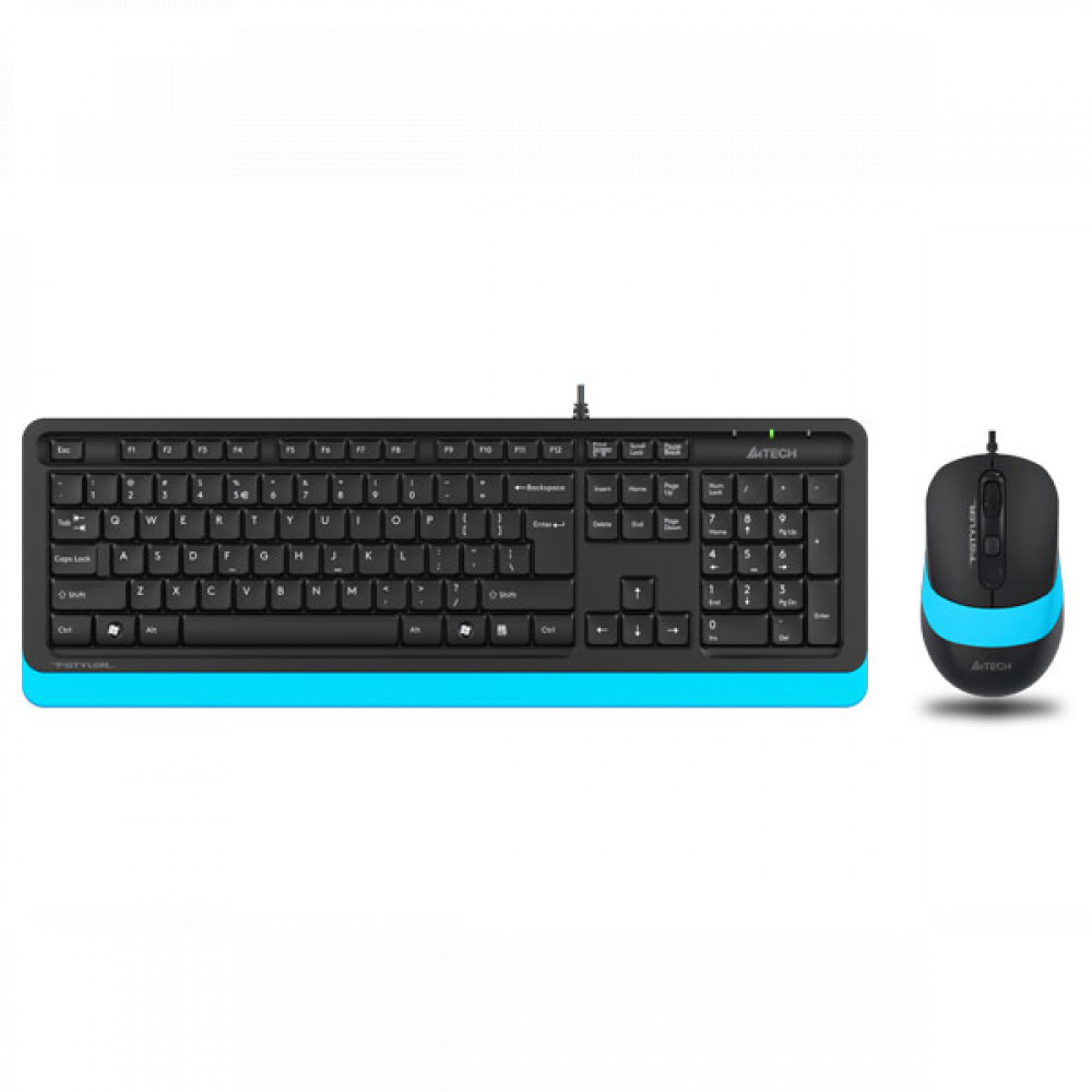 Клавиатура + мышь A4Tech Клавиатура + мышь A4 Fstyler F1010 BLUE - миниатюра 2