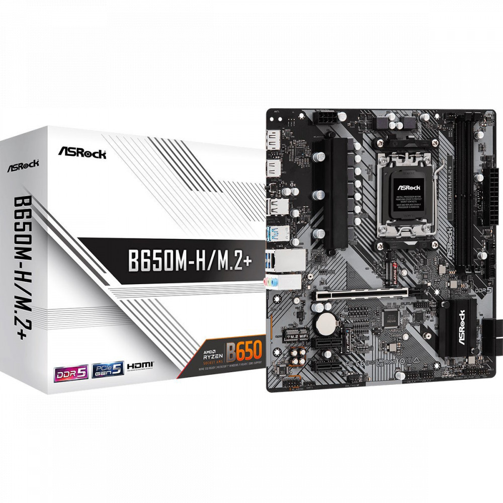 Материнская плата ASRock B650M-H/M.2+ Micro-ATX, AMD AM5 - миниатюра 5