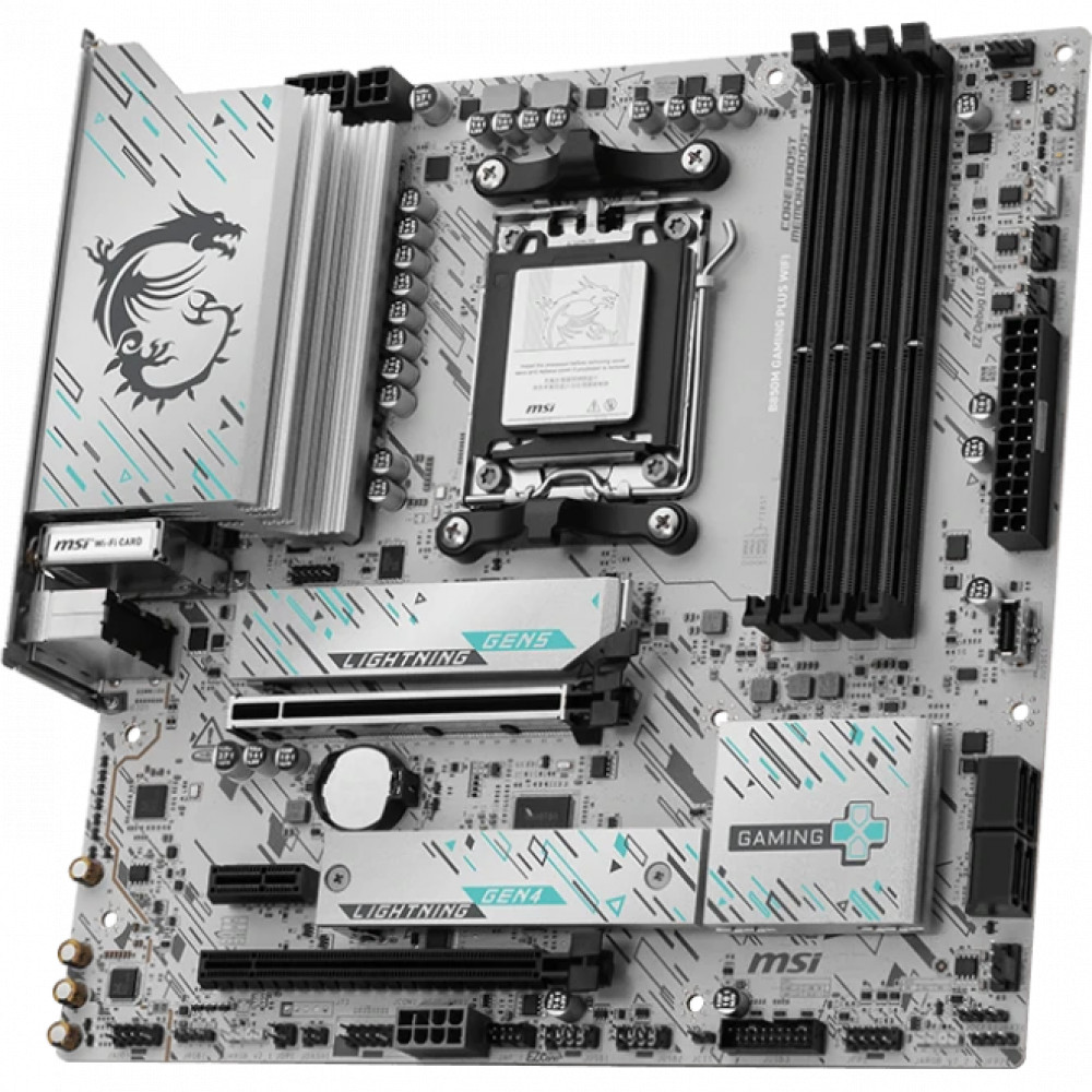 Материнская плата MSI B850M GAMING PLUS WIFI Micro-ATX, AMD AM5 - миниатюра 2