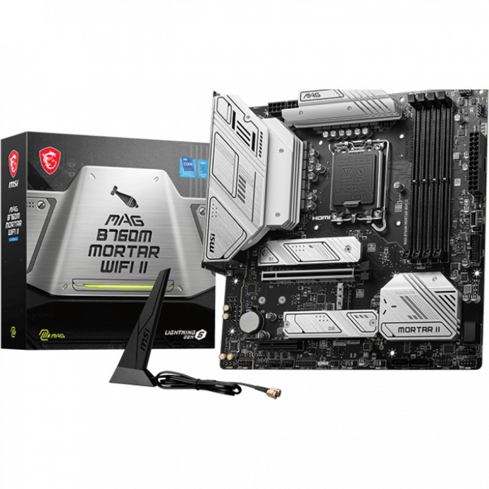 Материнская плата MSI MAG B760M MORTAR WIFI II Micro-ATX, LGA 1700 - миниатюра 5