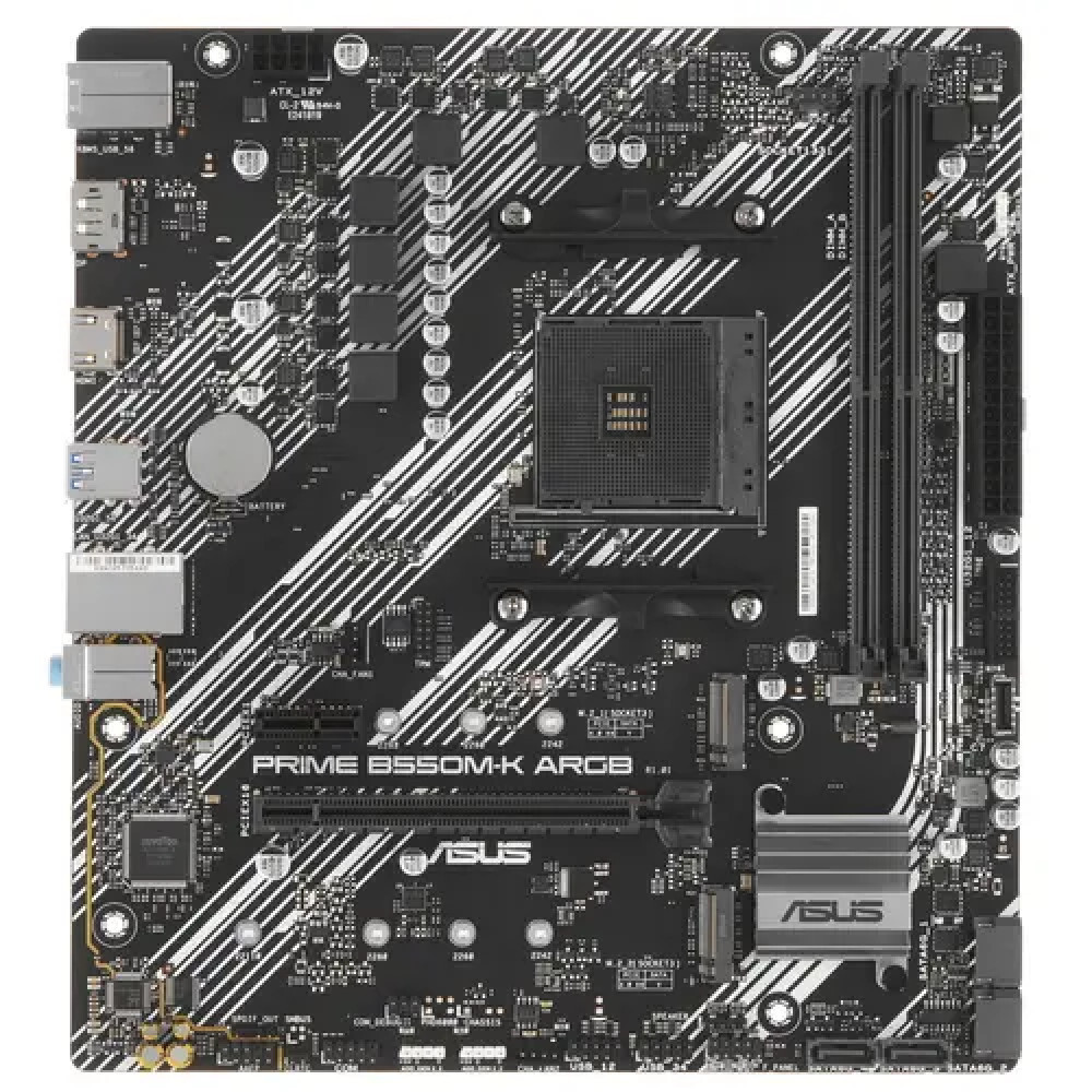 Материнская плата Asus PRIME B550M-K ARGB 90MB1GC0-M0EAY0 Micro-ATX, AMD AM4 — фото товара
