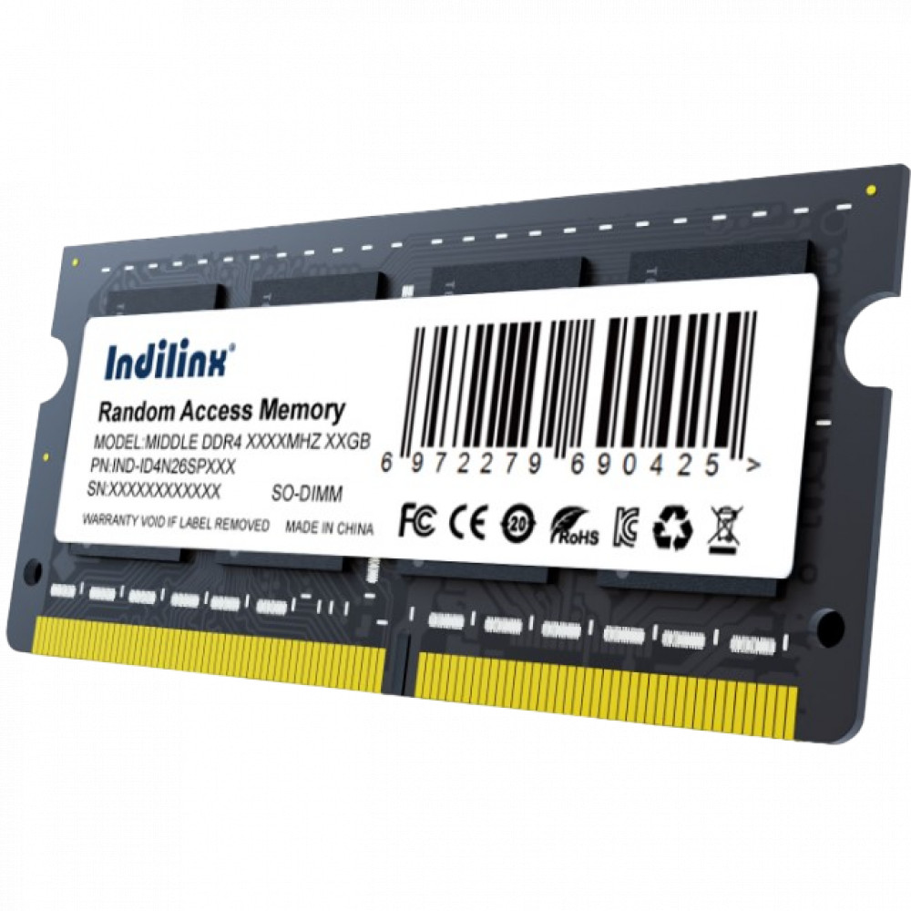 ОЗУ Indilinx ID4N32SP08X IND-ID4N32SP08X SO-DIMM, DDR4, 8 Гб, 3200 МГц — фото товара