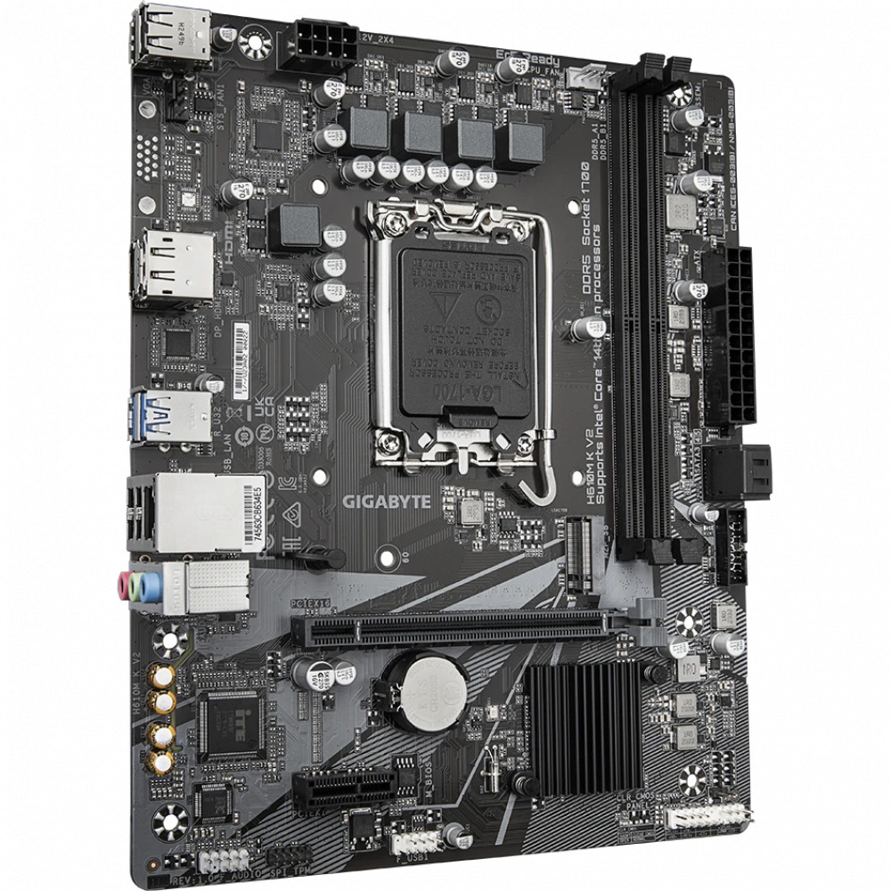 Материнская плата Gigabyte H610M K V2 Mini-ATX, LGA 1700 - миниатюра 2