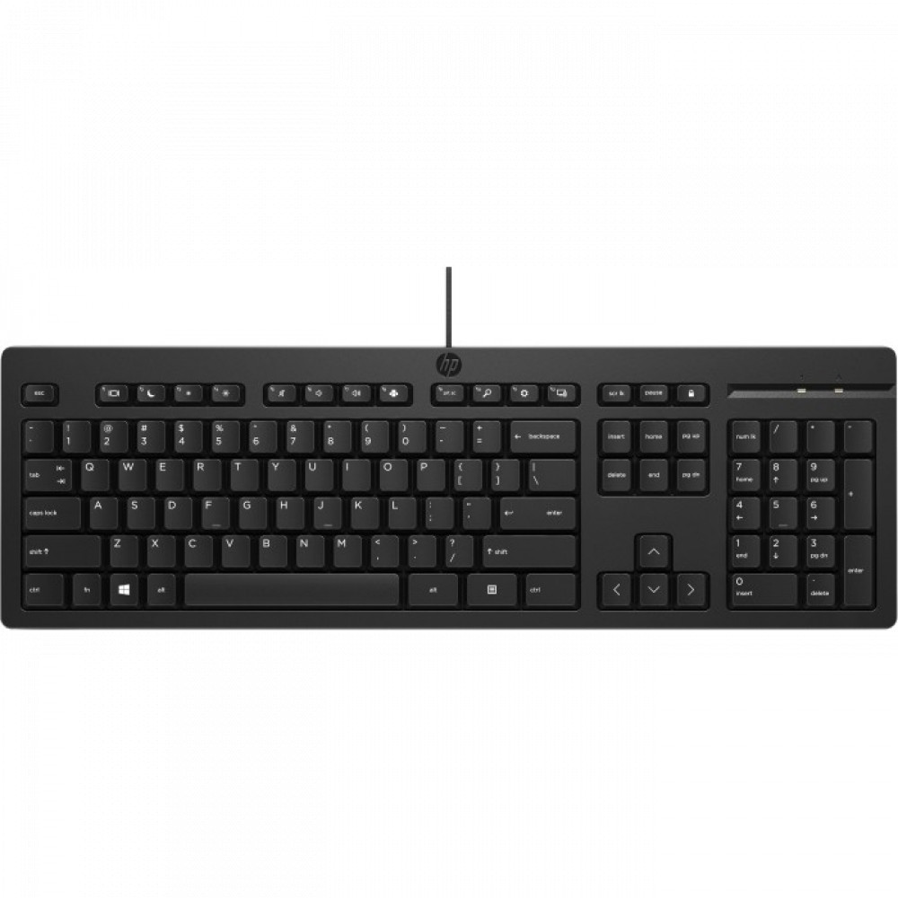 Клавиатура HP 125 USB Wired Keyboard 266C9A6 Проводная, USB - миниатюра 2
