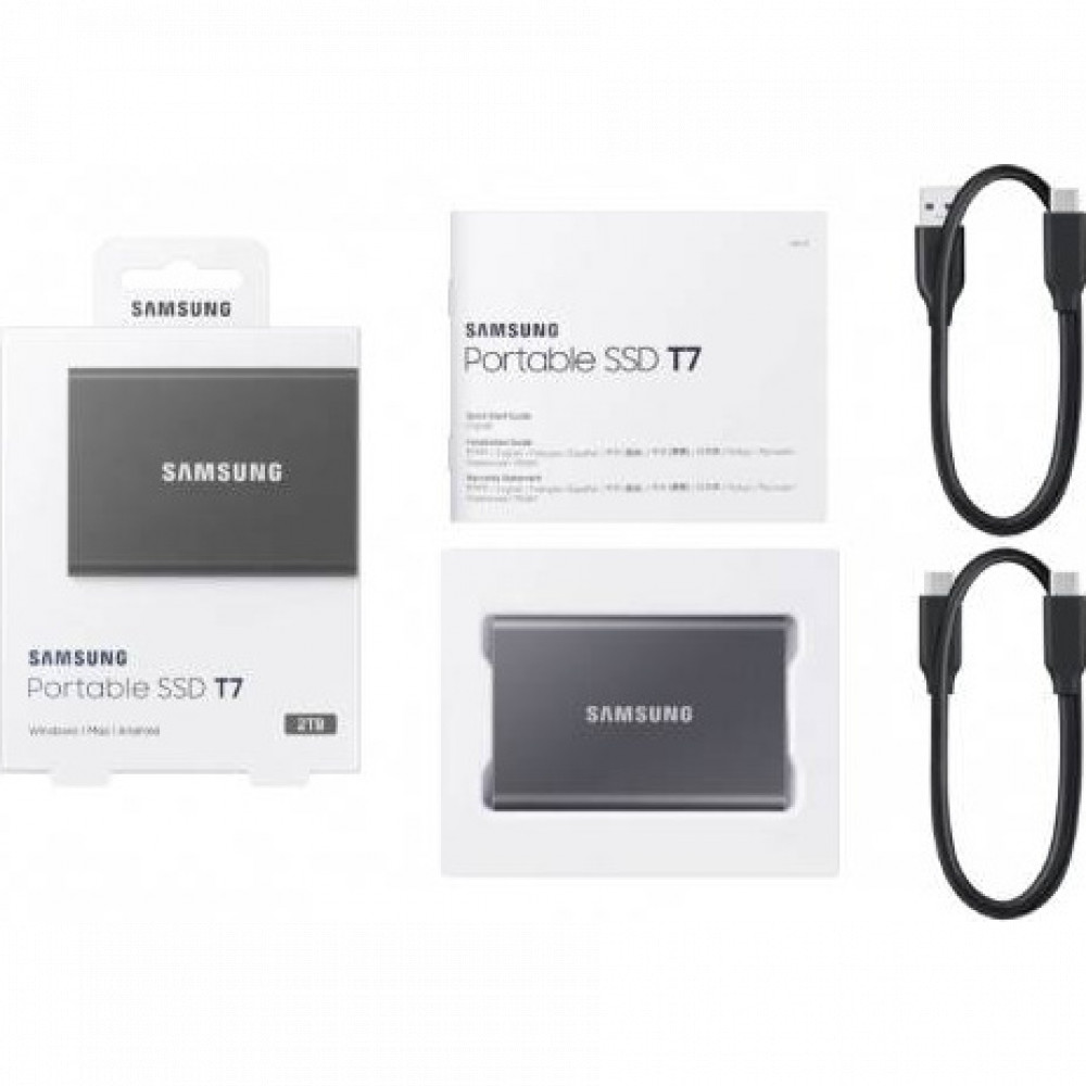 Внешние накопители Samsung External SSD T7 MU-PC2T0T/WW 2 ТБ - миниатюра 4