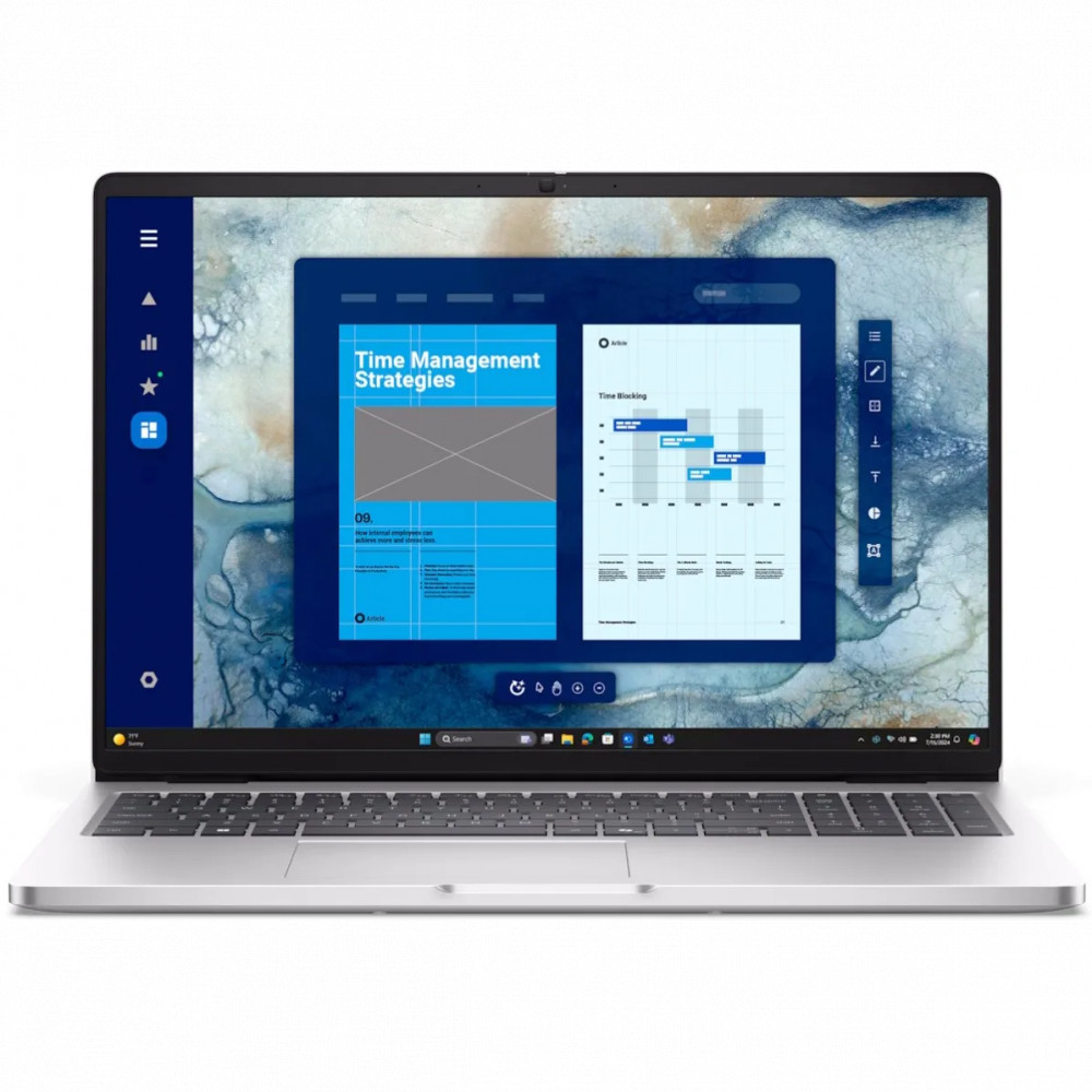 Ноутбук Dell Pro 16 PC16250 BTO120_PC16250_EMEA_210-BQHB 16 ", WUXGA 1920x1200 (16:10), Intel, Core Ultra 5, 16 Гб, 512 ГБ, Intel Graphics, Windows 11 Pro - миниатюра 2