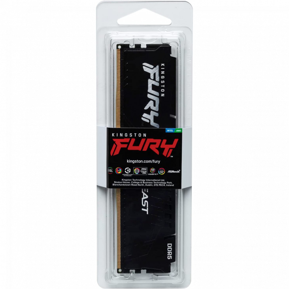 ОЗУ Kingston Fury Beast KF552C40BB-8 DIMM, DDR5, 8 Гб, 5200 МГц - миниатюра 5