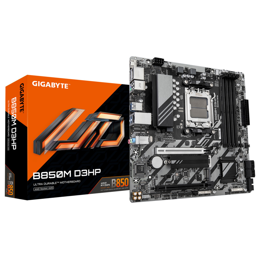 Материнская плата Gigabyte B850M D3HP, RTL Micro-ATX, AMD AM5 - миниатюра 4