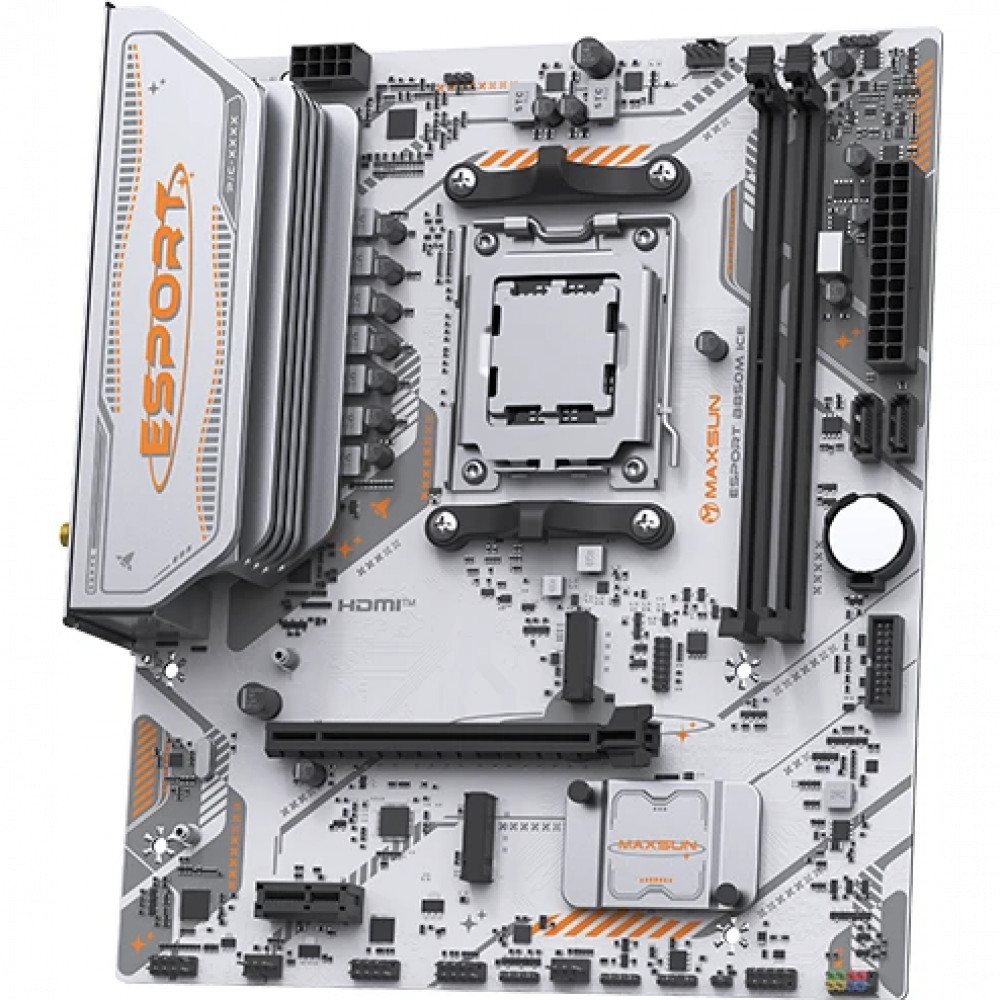 Материнская плата Maxsun eSport B850M WIFI ICE MS-eSport B850M WIFI Ice Micro-ATX, AMD AM5 - миниатюра 3